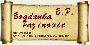 Bogdanka Pažinović vizit kartica
